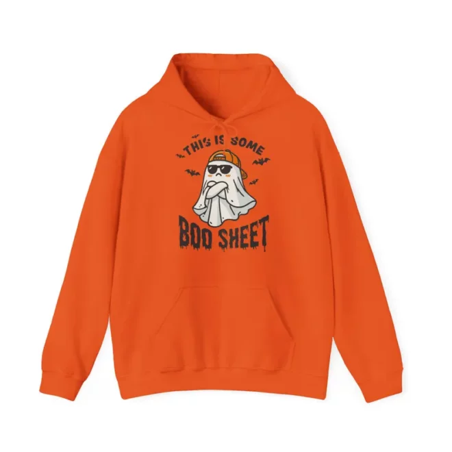 Ghostly Boo Hoodie- Boo Halloween Sweatshirt- Funny Ghost Sweatshirt