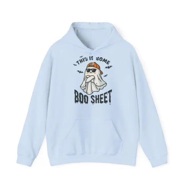 Ghostly Boo Hoodie- Boo Halloween Sweatshirt- Funny Ghost Sweatshirt