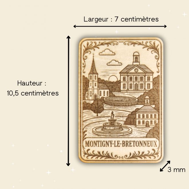 magnet bois Montigny-le-Bretonneux