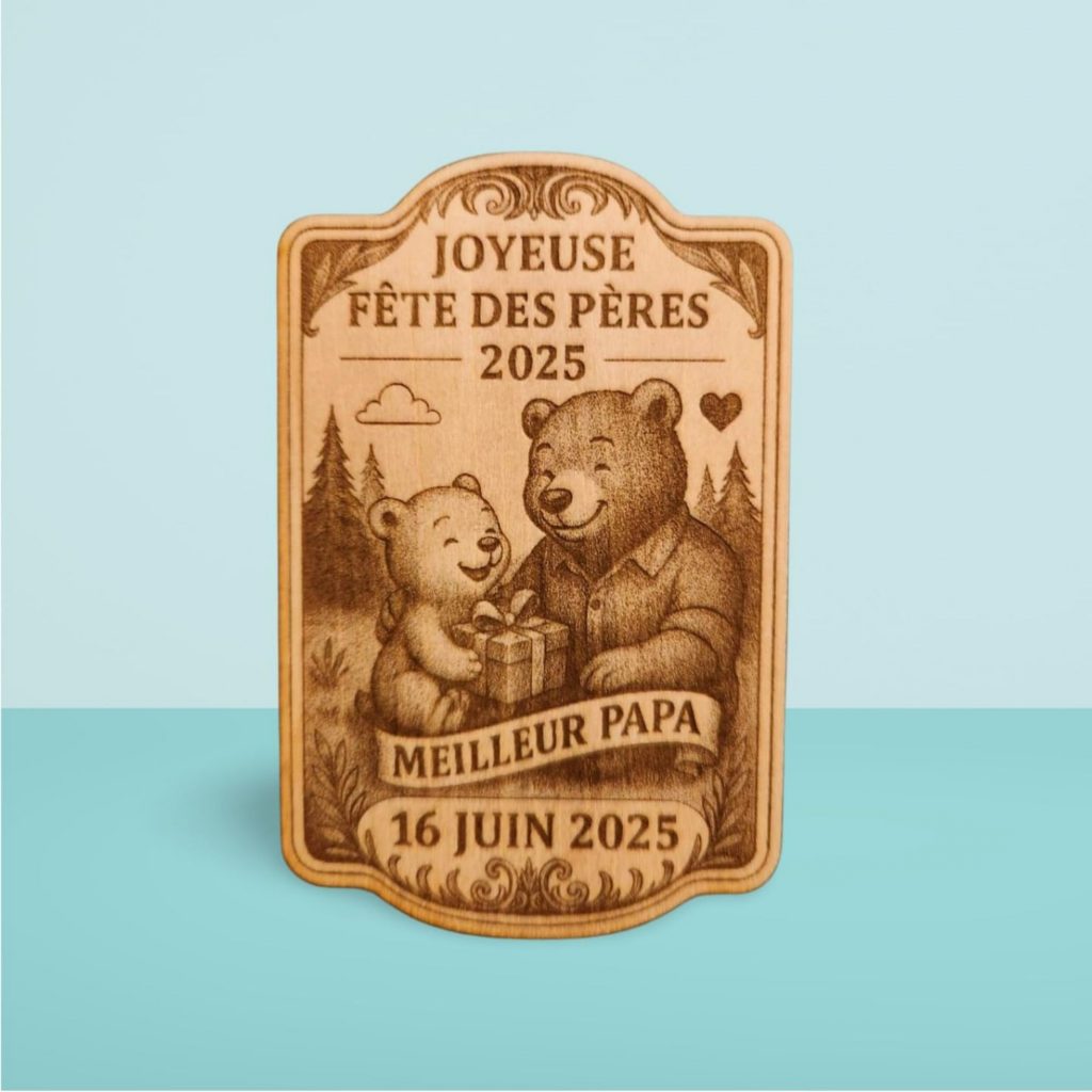 Cadeau fête des pères personnalisé - Magnet Papa