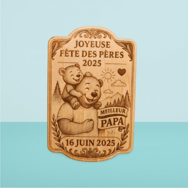 Cadeau fête des pères personnalisé - Magnet Papa 2
