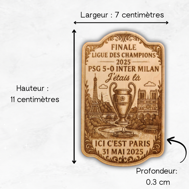 OhCelebration - Magnet PSG Cadeau Homme