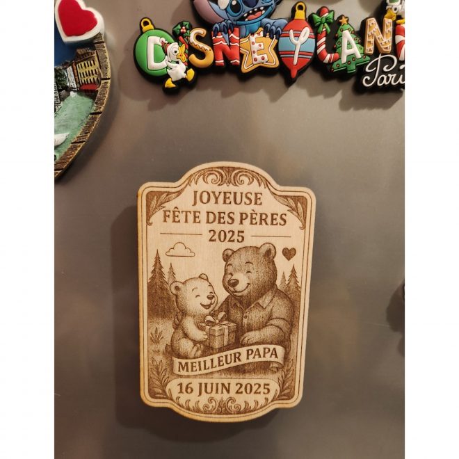 Cadeau fête des pères personnalisé - Magnet Papa