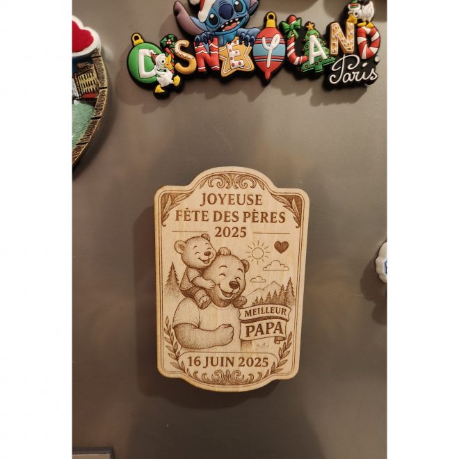 Cadeau fête des pères personnalisé - Magnet Papa 2