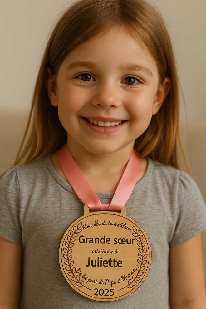 Medaille recompense cadeau enfant